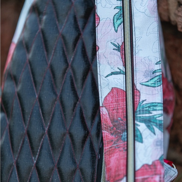 Floral Red Backpack - Picture 4 of 7